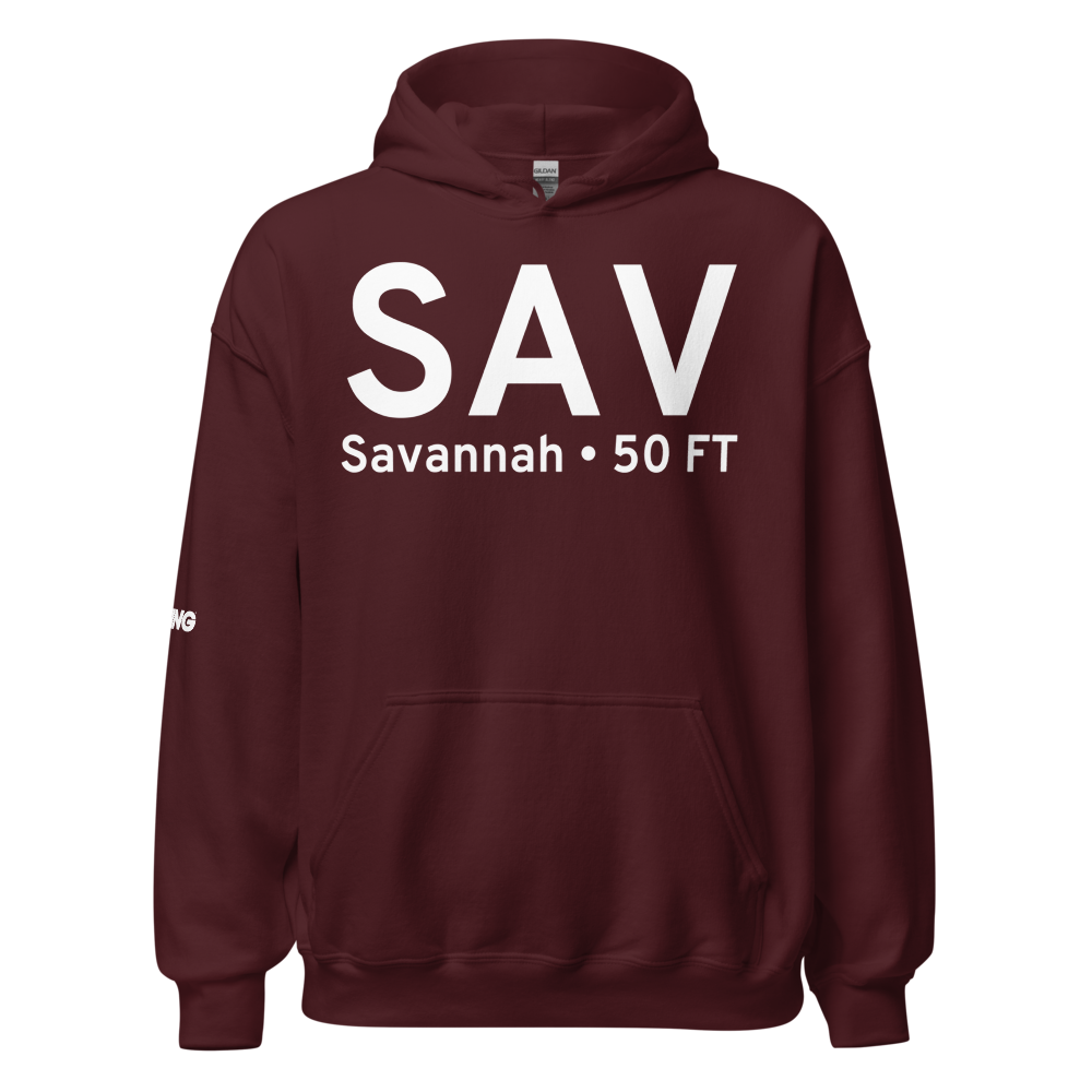 Savannah (KSAV) Airport Hoodie Sweatshirt 