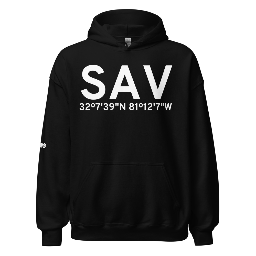 Savannah (KSAV) Airport Hoodie Sweatshirt 