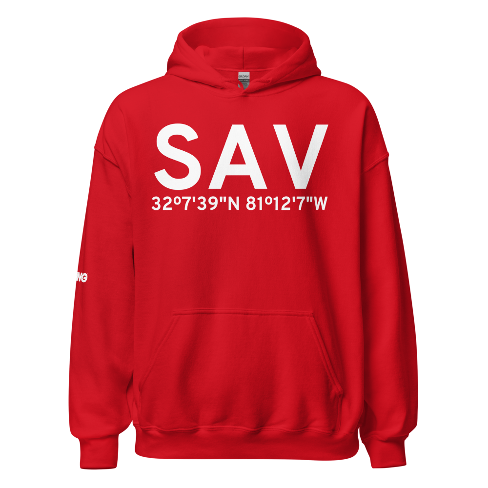 Savannah (KSAV) Airport Hoodie Sweatshirt 