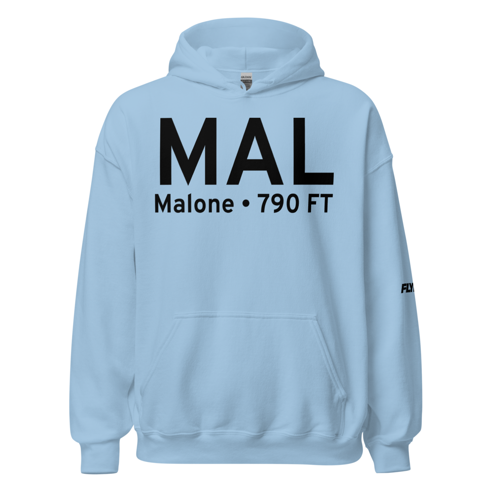 Malone (KMAL) Airport Hoodie Sweatshirt 