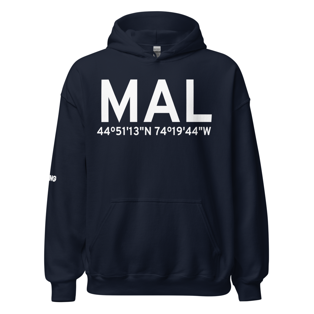 Malone (KMAL) Airport Hoodie Sweatshirt 