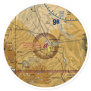 Springerville Municipal Airport (JTC) VFR Sectional Sticker (30 mile)