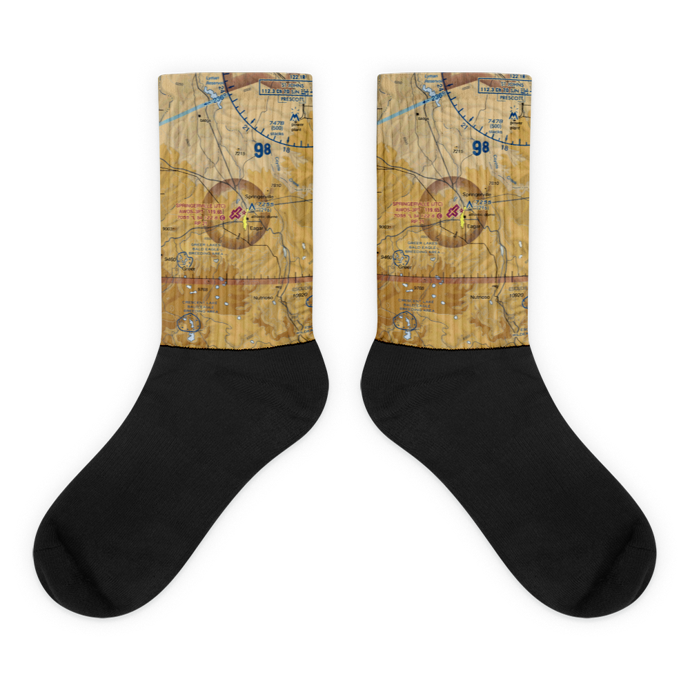 Springerville Municipal Airport (JTC) VFR Sectional Socks 