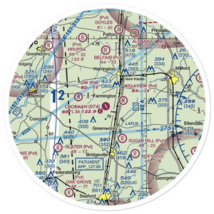 Chorman Airport (D74) VFR Sectional Sticker (30 mile)