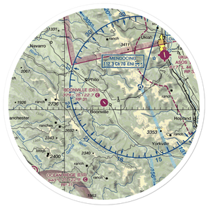 Boonville Airport (D83) VFR Sectional Sticker (30 mile)