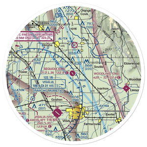 Sequoia Field (D86) VFR Sectional Sticker (30 mile)