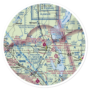 Necedah Airport (DAF) VFR Sectional Sticker (30 mile)