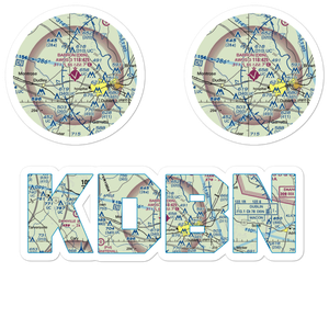 W H 'Bud' Barron Airport (DBN) VFR Sectional Sticker Pack