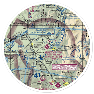 William H. Morse State Airport (DDH) VFR Sectional Sticker (30 mile)