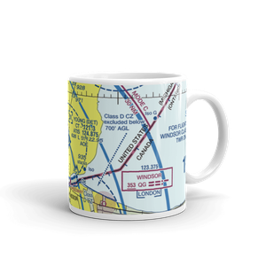 Coleman A. Young Municipal Airport (DET) VFR Sectional  Mug