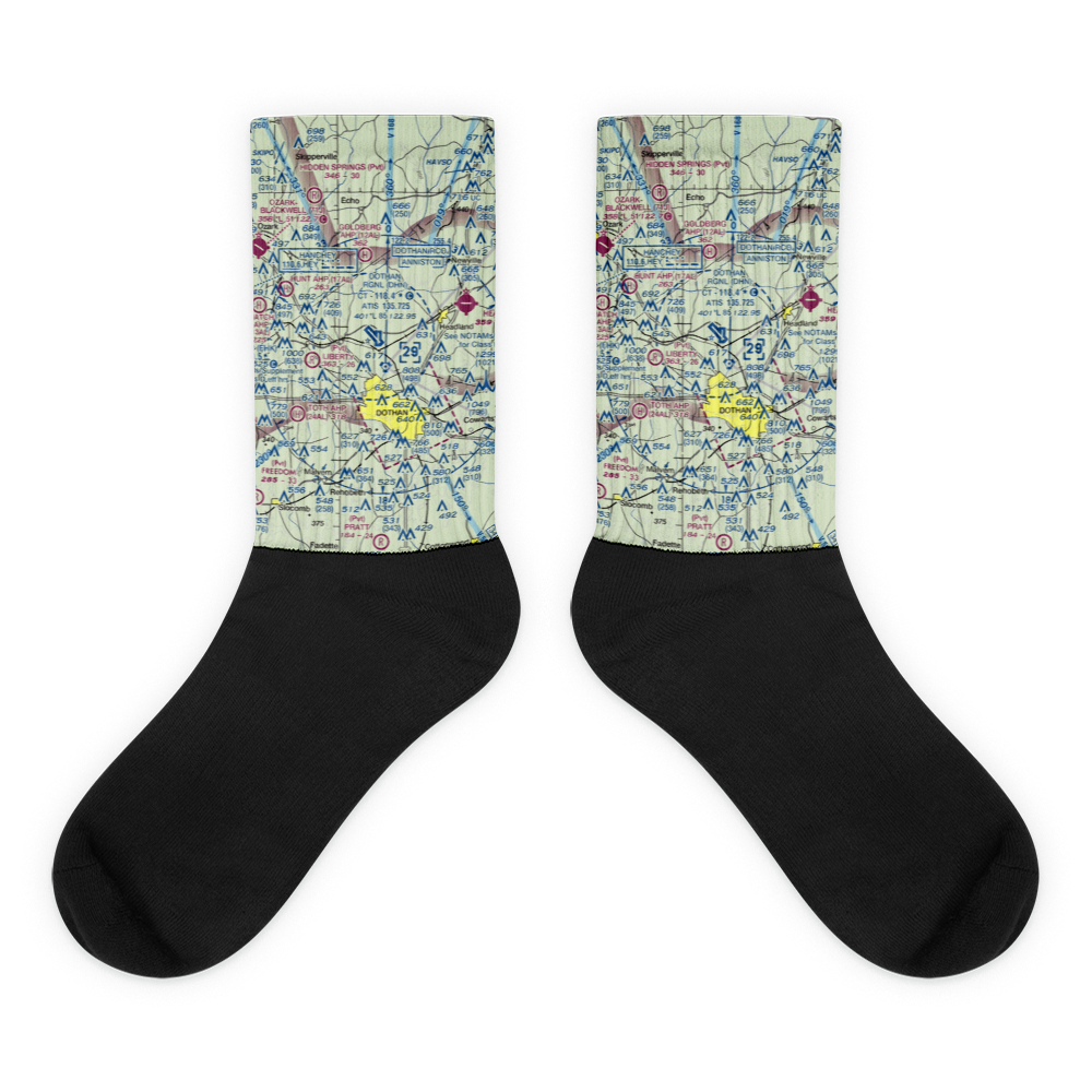 Dothan Regional Airport (DHN) VFR Sectional Socks 