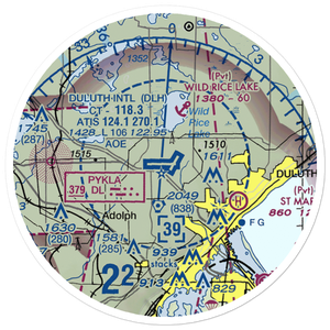 Duluth International Airport (DLH) VFR Sectional Sticker (20 mile)