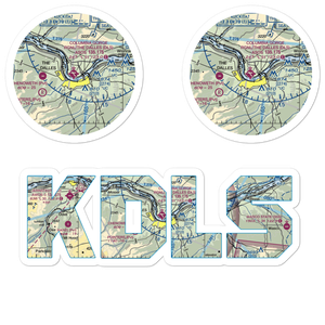 Columbia Gorge Regional the Dalles Municipal Airport (DLS) VFR Sectional Sticker Pack