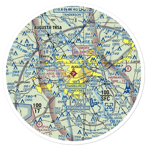 Daniel Field (DNL) VFR Sectional Sticker (30 mile)