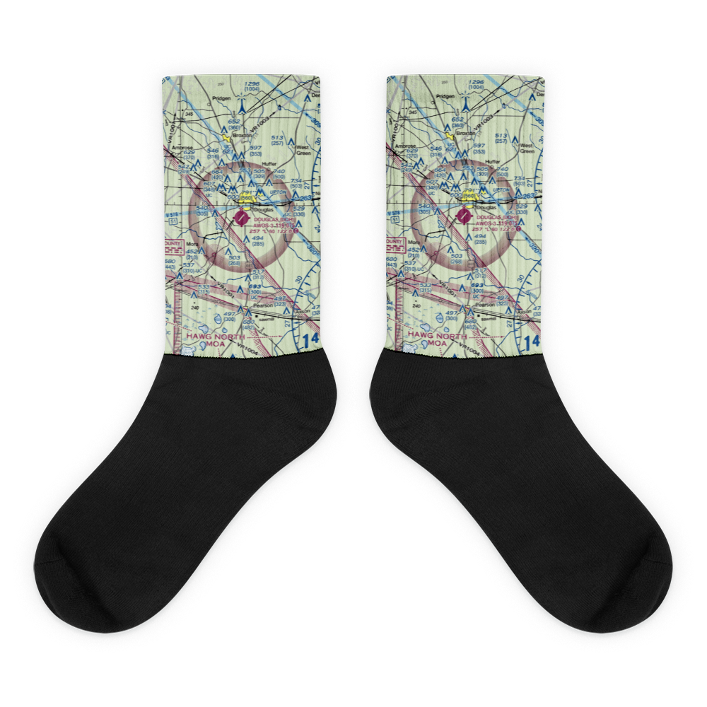 Douglas Municipal Airport (DQH) VFR Sectional Socks 