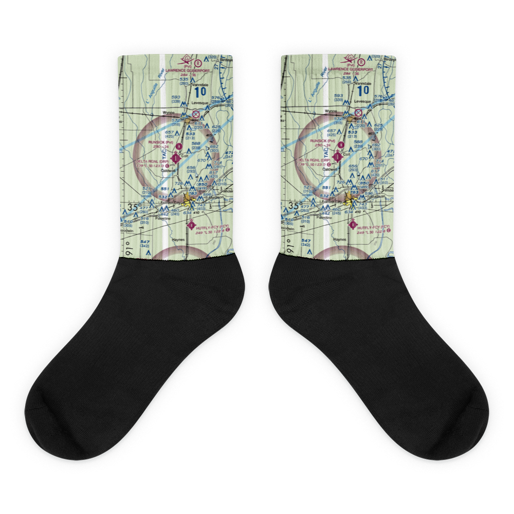 Delta Regional Airport (DRP) VFR Sectional Socks 