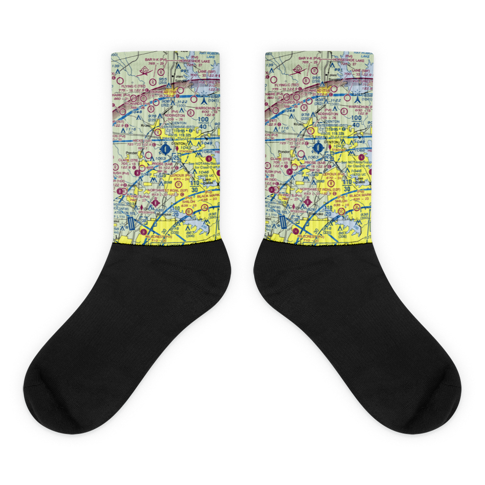 Denton Municipal Airport (DTO) VFR Sectional Socks 