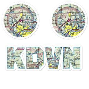 Davenport Municipal Airport (DVN) VFR Sectional Sticker Pack