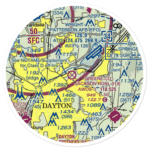 Wright Field (DWF) VFR Sectional Sticker (20 mile)