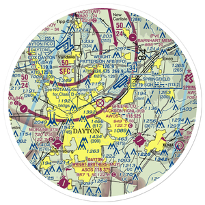 Wright Field (DWF) VFR Sectional Sticker (30 mile)