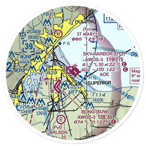Sky Harbor Airport (DYT) VFR Sectional Sticker (20 mile)