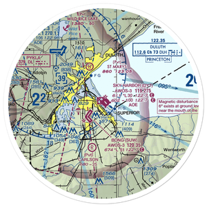 Sky Harbor Airport (DYT) VFR Sectional Sticker (30 mile)