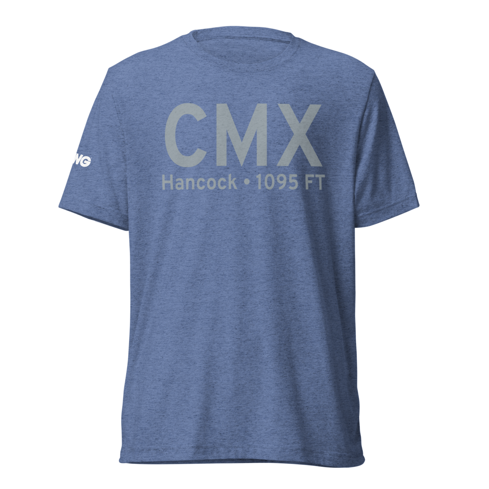 Hancock (KCMX) Airport Tri-blend T-Shirt 