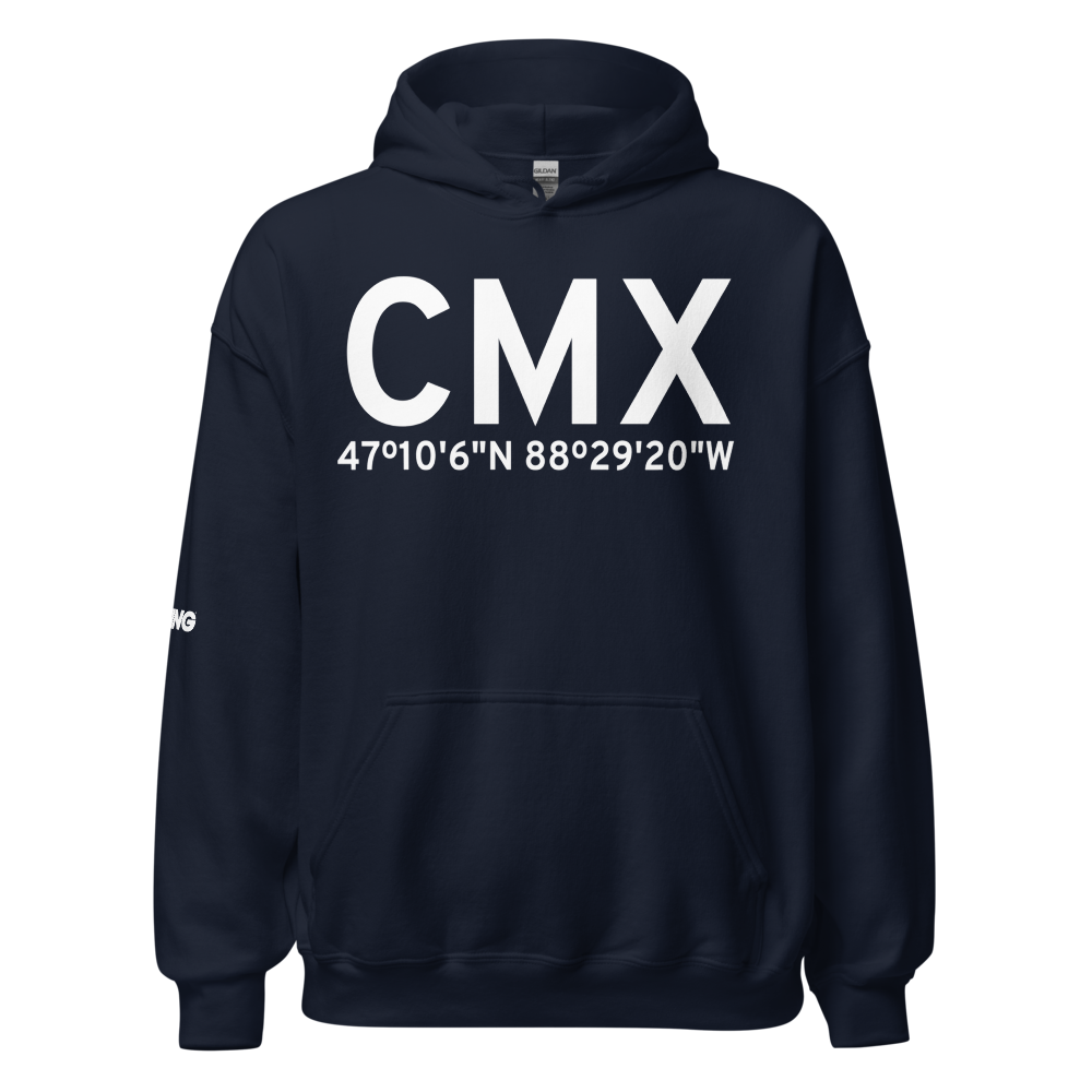 Hancock (KCMX) Airport Hoodie Sweatshirt 