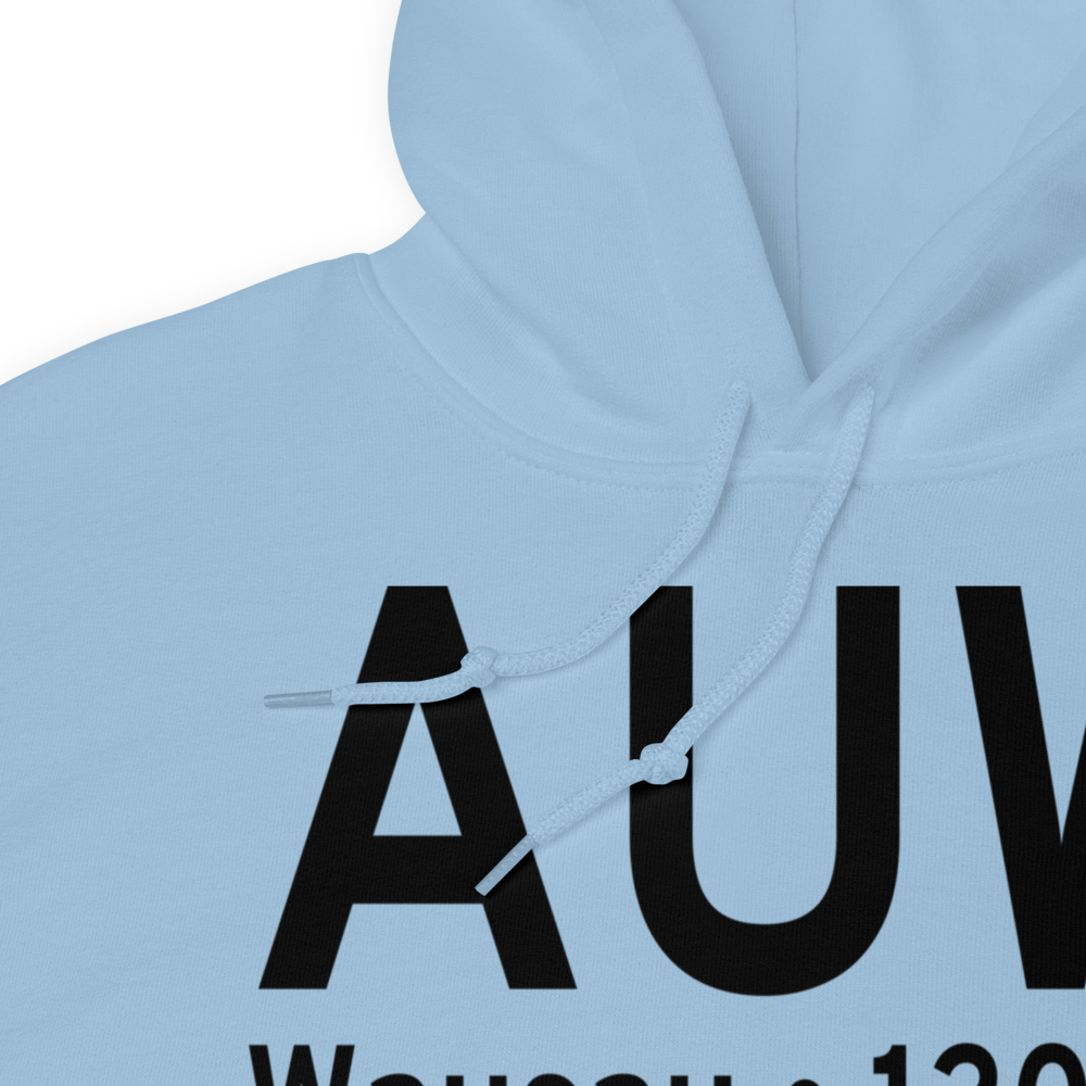 Wausau (KAUW) Airport Hoodie Sweatshirt 