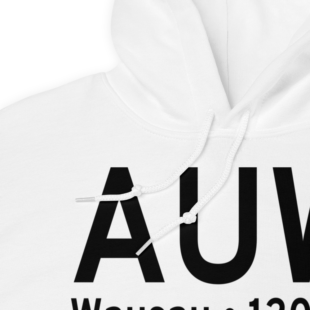 Wausau (KAUW) Airport Hoodie Sweatshirt 