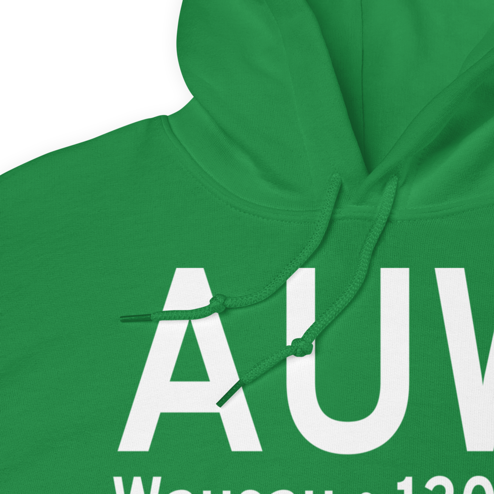 Wausau (KAUW) Airport Hoodie Sweatshirt 