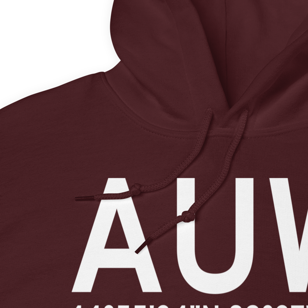Wausau (KAUW) Airport Hoodie Sweatshirt 