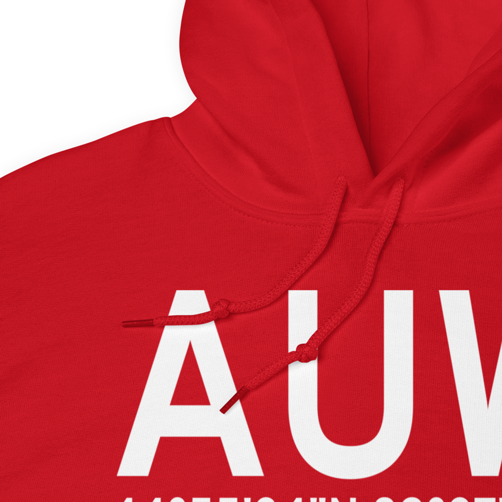 Wausau (KAUW) Airport Hoodie Sweatshirt 