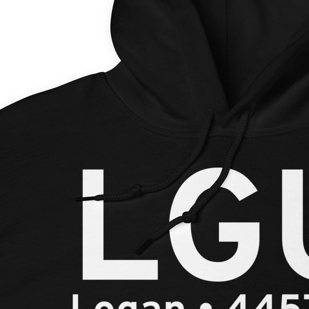 Logan (KLGU) Airport Hoodie Sweatshirt 