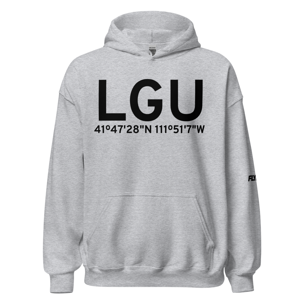 Logan (KLGU) Airport Hoodie Sweatshirt 