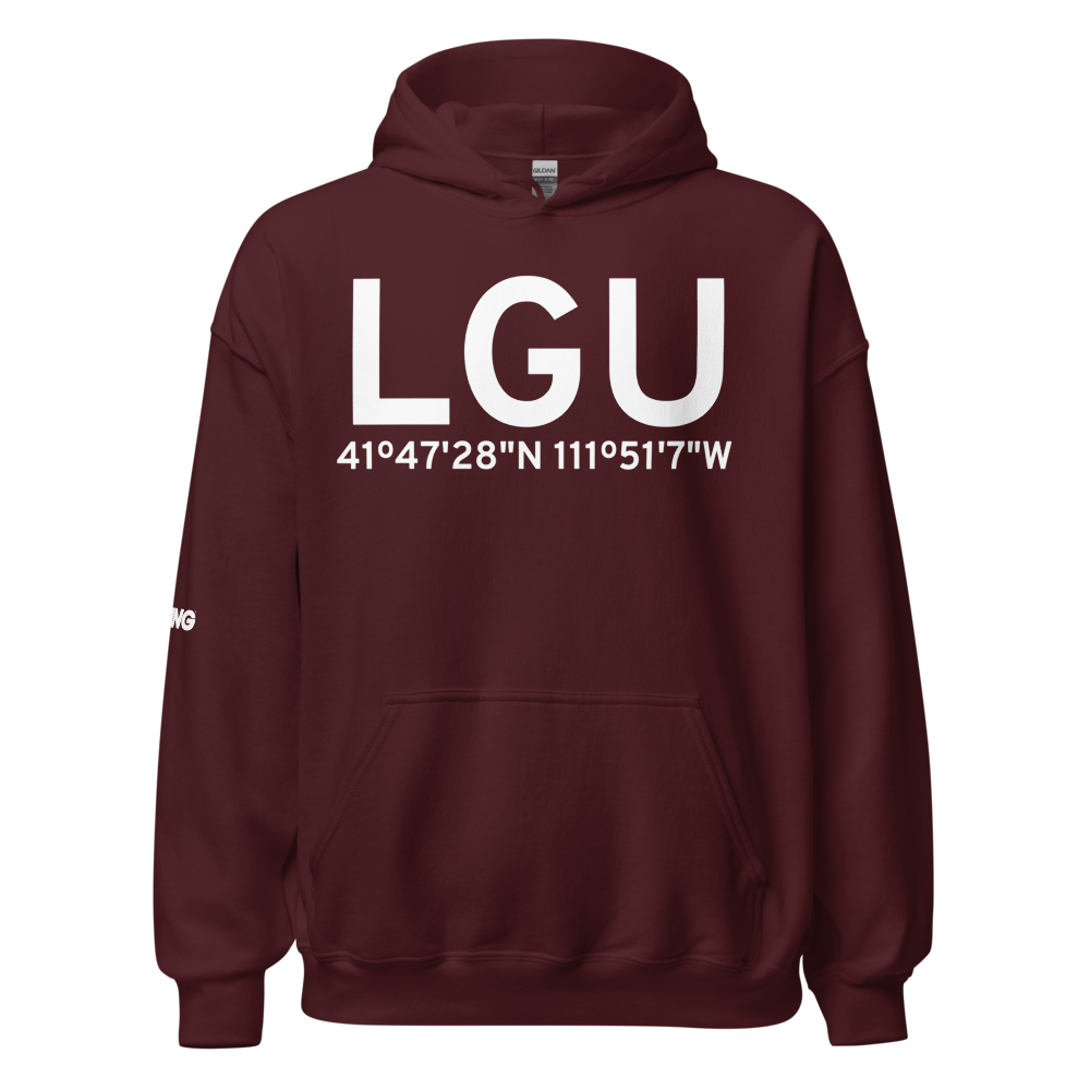 Logan (KLGU) Airport Hoodie Sweatshirt 