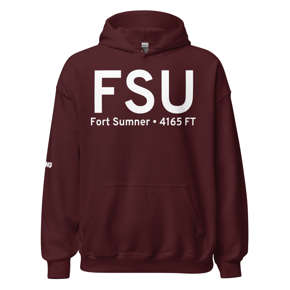 Fort Sumner (KFSU) Airport Hoodie Sweatshirt 