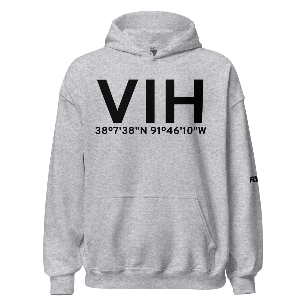Rolla/Vichy (KVIH) Airport Hoodie Sweatshirt 