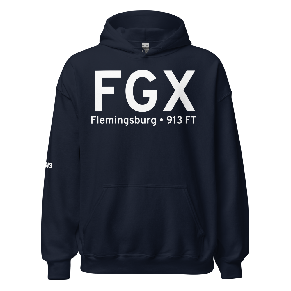 Flemingsburg (KFGX) Airport Hoodie Sweatshirt 