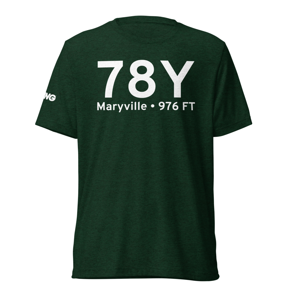 Maryville (K78Y) Airport Tri-blend T-Shirt 