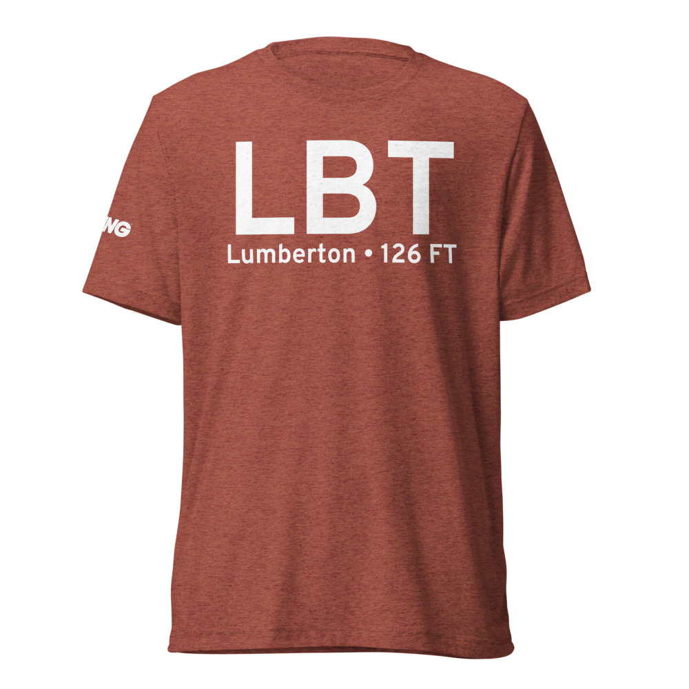 Lumberton (KLBT) Airport Tri-blend T-Shirt 