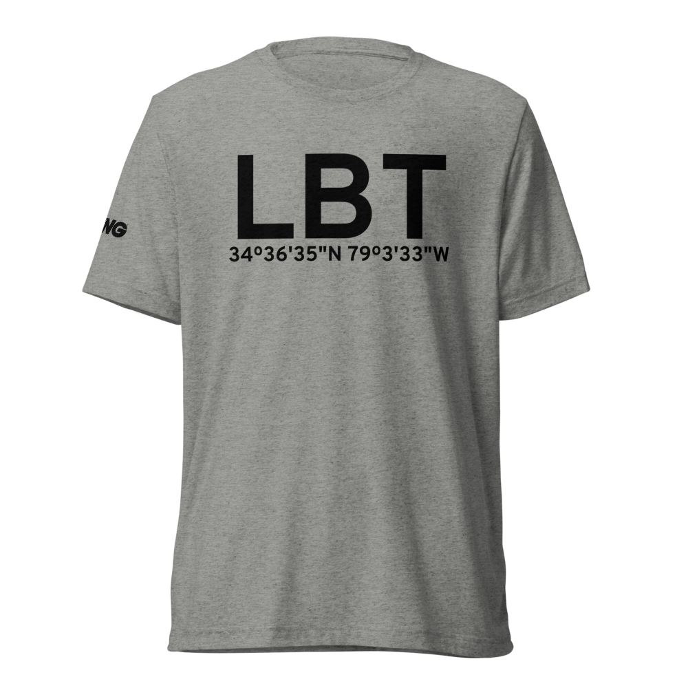 Lumberton (KLBT) Airport Tri-blend T-Shirt 