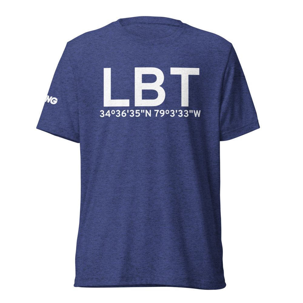 Lumberton (KLBT) Airport Tri-blend T-Shirt 