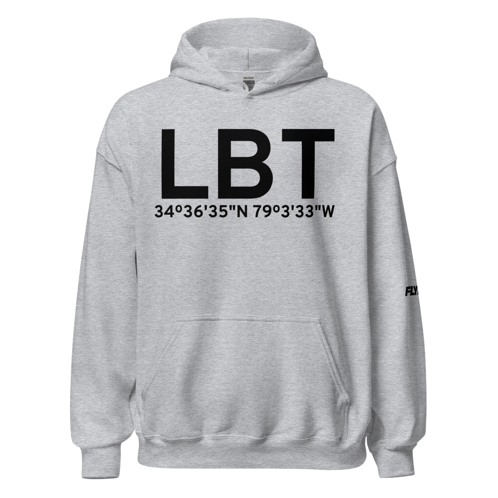 Lumberton (KLBT) Airport Hoodie Sweatshirt 