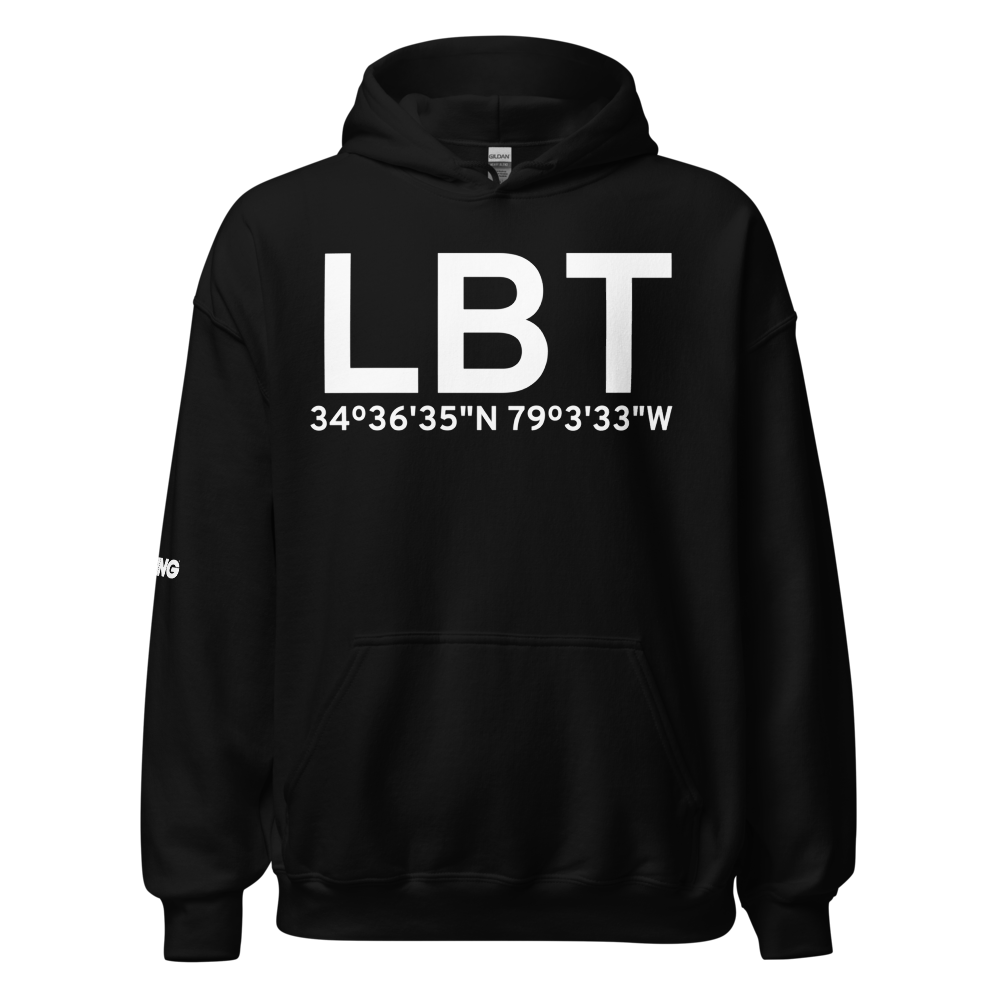 Lumberton (KLBT) Airport Hoodie Sweatshirt 