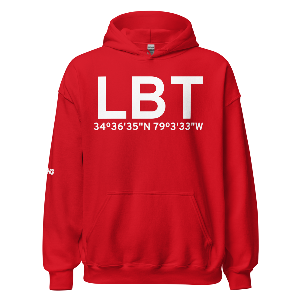 Lumberton (KLBT) Airport Hoodie Sweatshirt 