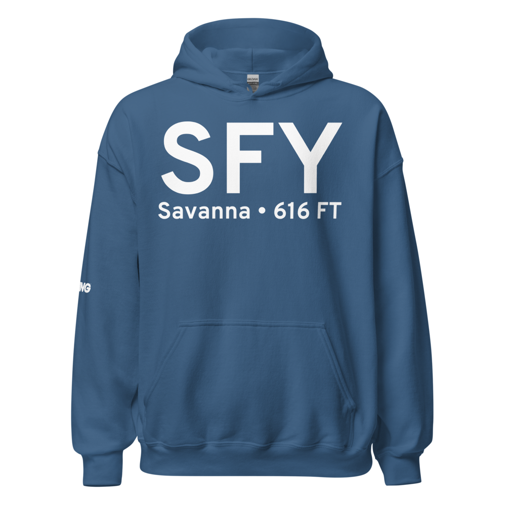 Savanna (KSFY) Airport Hoodie Sweatshirt 