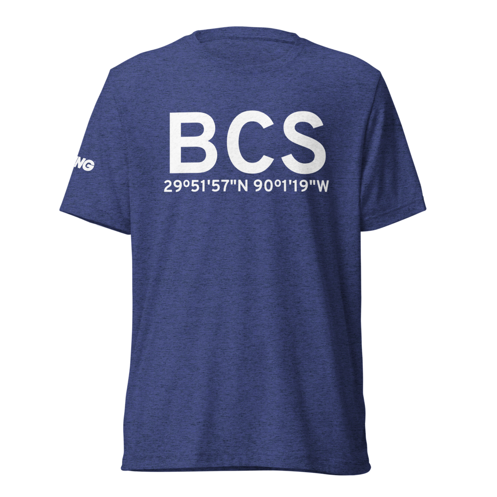 Belle Chasse (65LA) Airport Tri-blend T-Shirt 