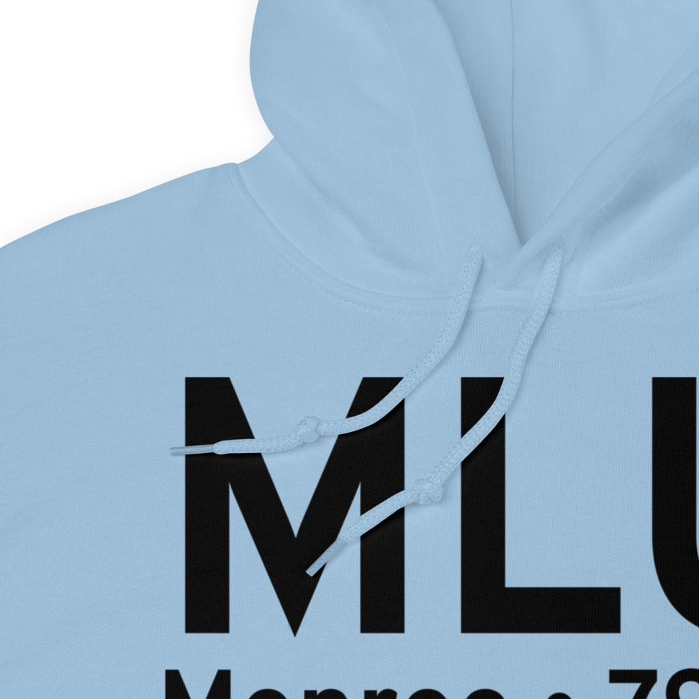 Monroe (KMLU) Airport Hoodie Sweatshirt 