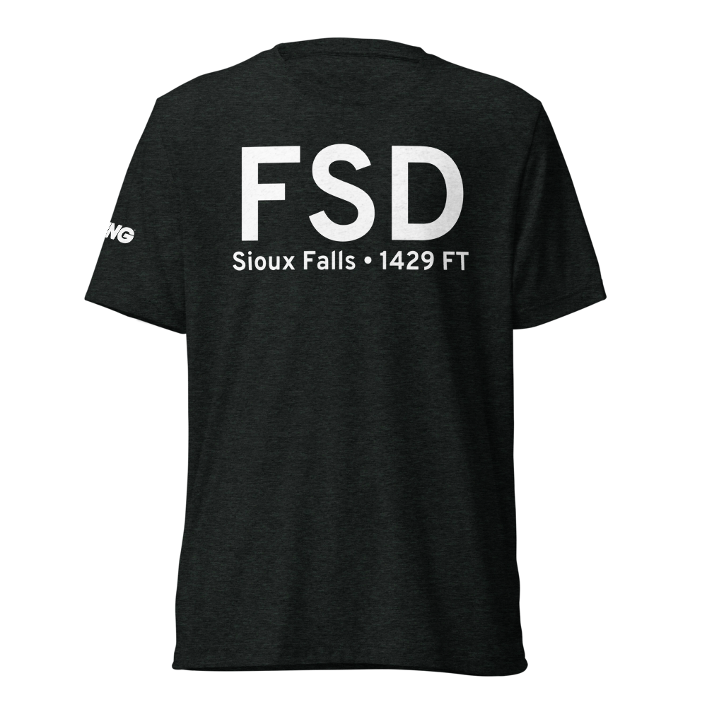 Sioux Falls (KFSD) Airport Tri-blend T-Shirt 